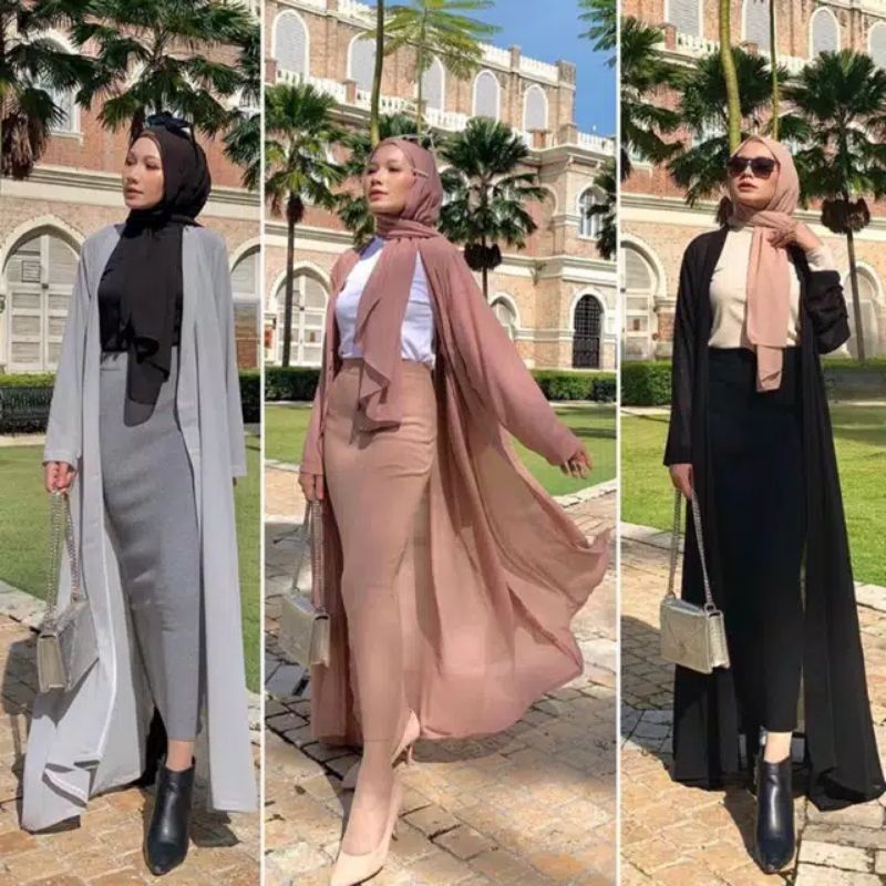 ARSI LONG OUTER CERUTY BABYDOLL PREMIUM/ARSA LONG OUTER/OUTER PANJANG/OUTER KEKINIAN/long outer ceru
