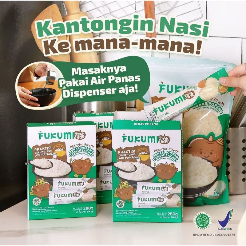 

Fukumi beras porang box 7 sachet