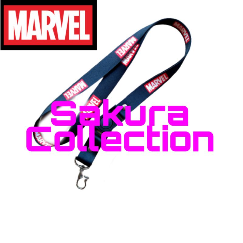 gantungan kunci lanyard MARVEL logo tulisan tali lanyard musik ROCK METAL kartu nama untuk flashdisk id card name tag pods vape vave hp perlengkapan sekolah kantor bisa gantungan botol minum