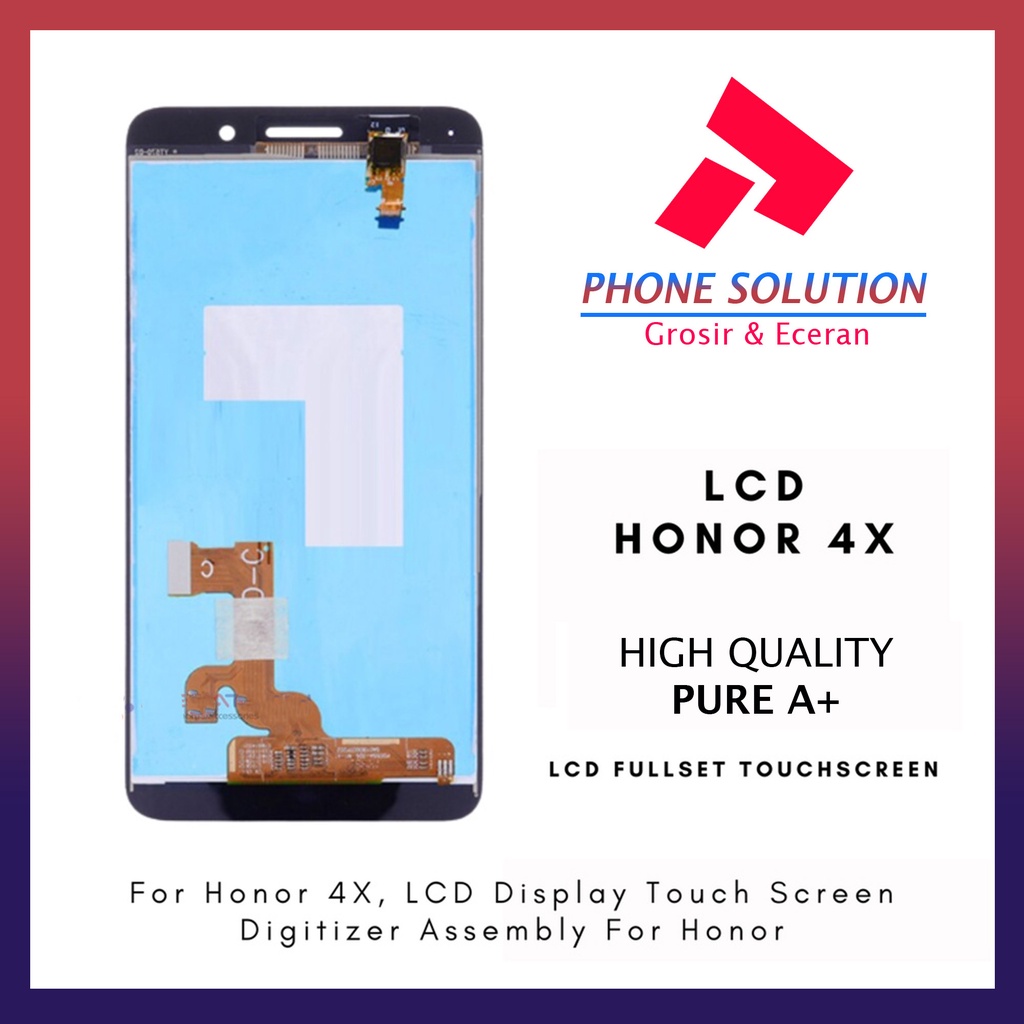 LCD Honor 4x Fullset Touchscreen // Supplier LCD Honor  - Garansi 1 Bulan