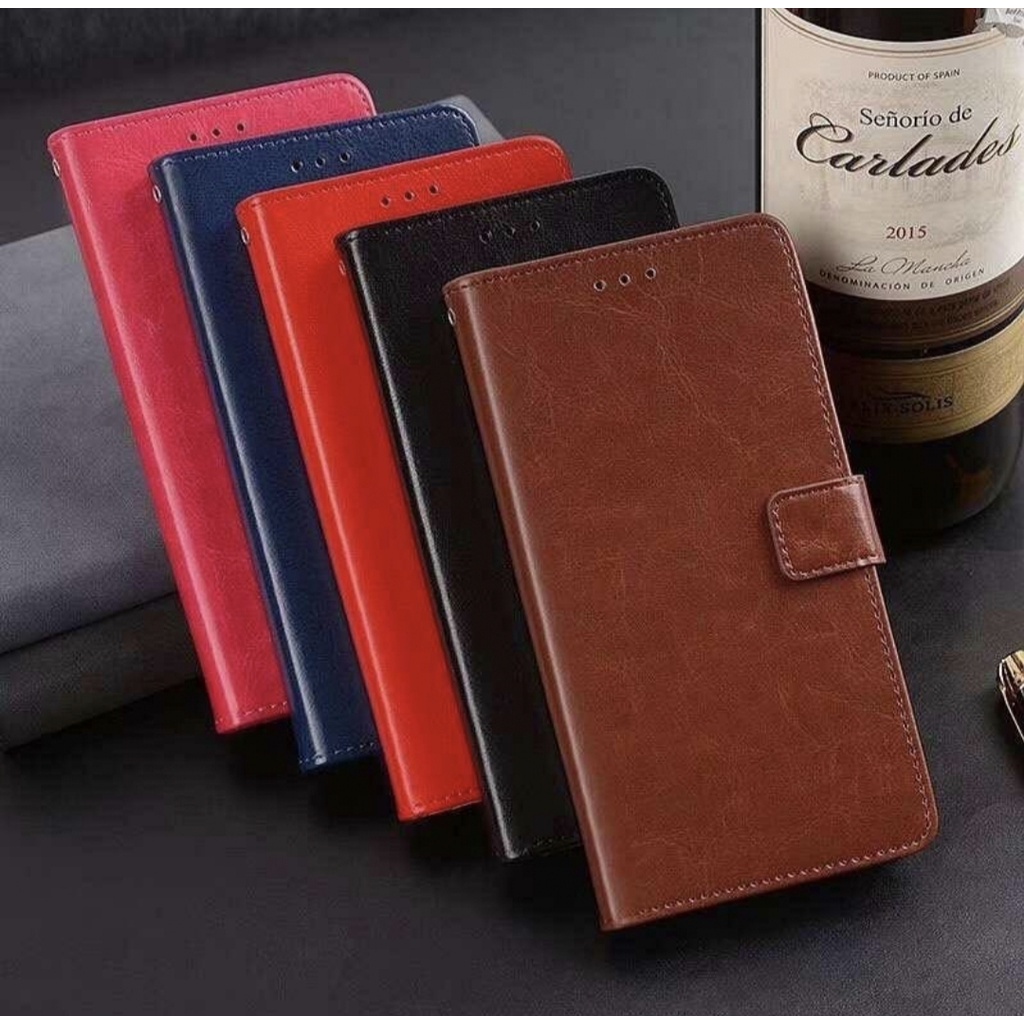 iPhone SE 1 SE 2 SE 3 2016 2020 2021 FLIP DOMPET KULIT FLIP COVER WALLET LEATHER CASE CASING KULIT C