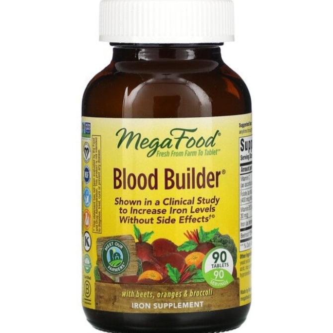 Mega Food Blood Builder Iron 90.Tablet
