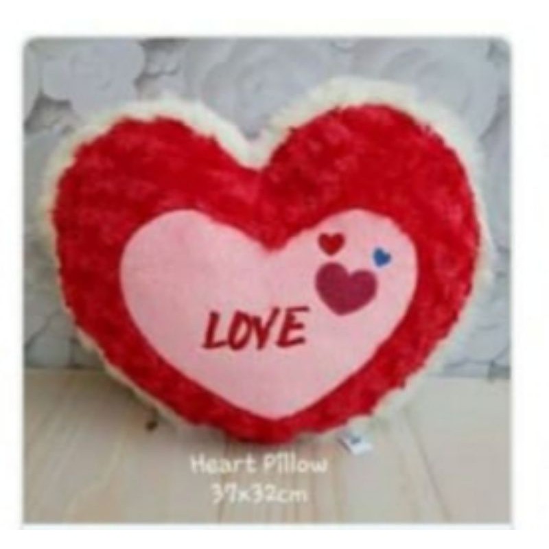 Bantal LOVE Bulu SNAIL..size 40 cm x 35 cm