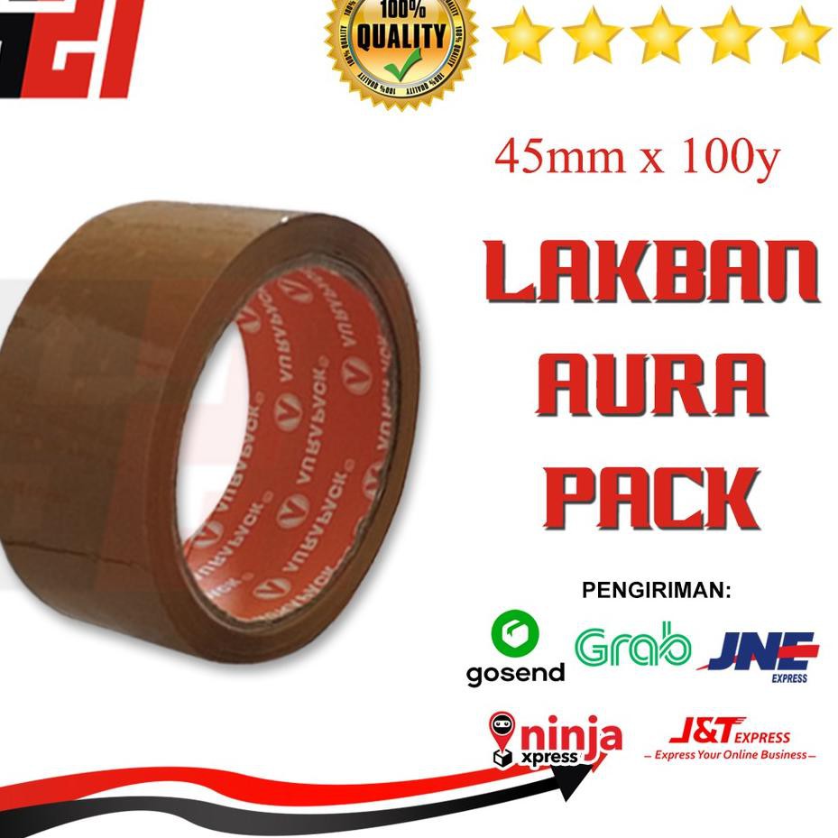 

REAL PICT ! Lakban COKLAT 45mmx100y 2inc Aurapack
