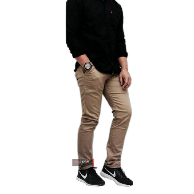 Celana Chino skinny Kancing Slimfit Premium Original