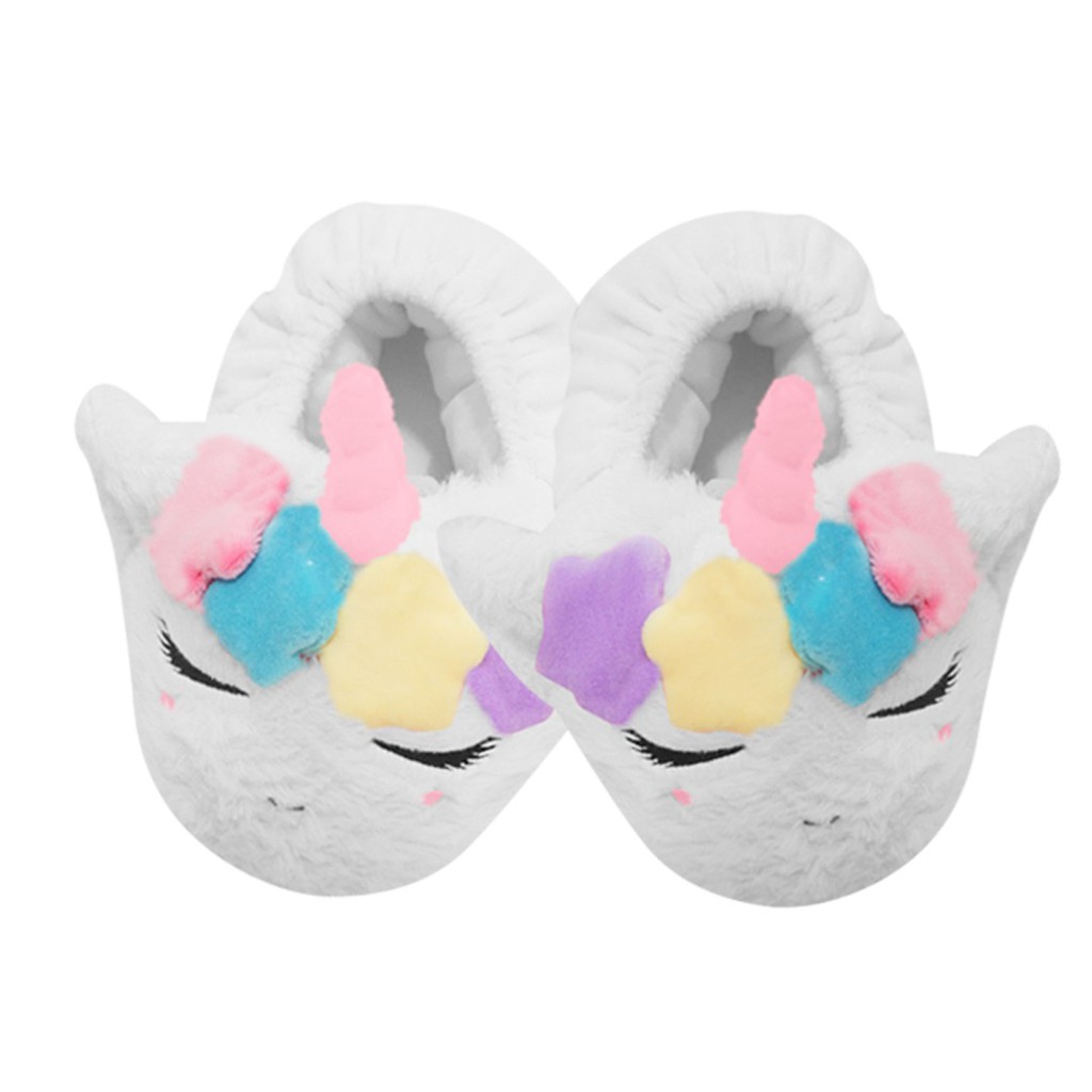 Sandal kamar unicorn kuda cantik selop sendal rumah indoor slipper bahan bulu lembut lulus SNI bahan premium-istana boneka