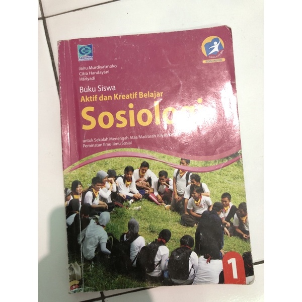BUKU PAKET SOSIOLOGI KELAS 10 XI 1 SMA GRAFINDO