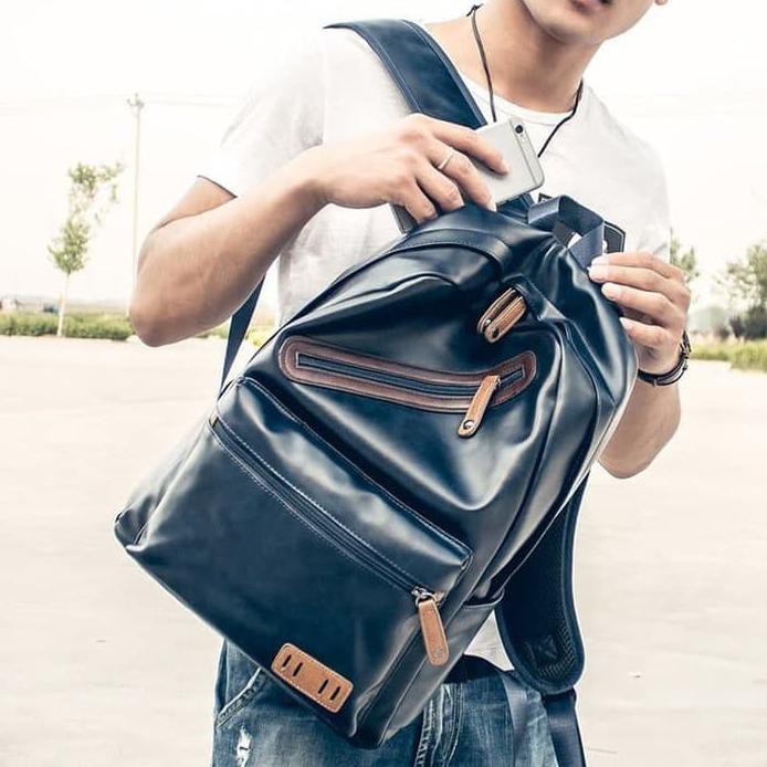 TAS RANSEL KULIT PRIA BACKPACK PRIA TAS KULIT PRIA (RETRO)
