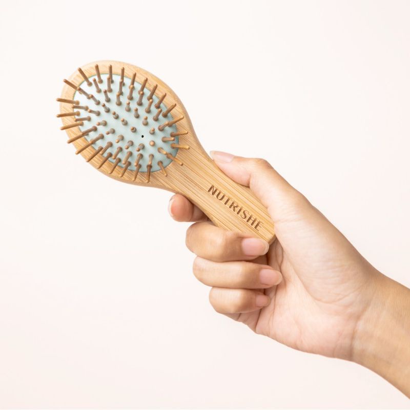 Nutrishe Bamboo Detangling Hair Brush | Sisir Rambut