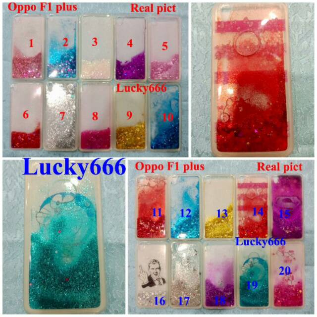 Soft case water glitter oppo f1 plus silikon diamond oppo f1 plus f1+ oppo r9