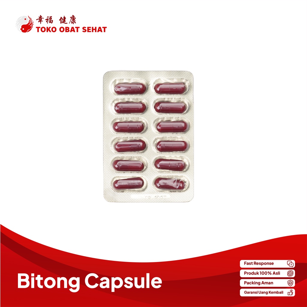 BITONG CAPSULES obat pelancar haid - nyeri haid herbal manjur