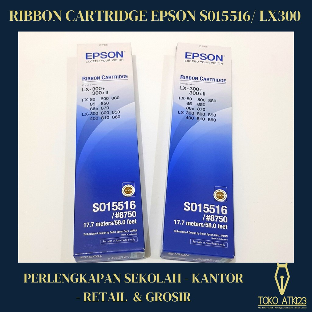 Ribbon Cartridge / Pita Printer Epson LX-300+ #8750 ORIGINAL