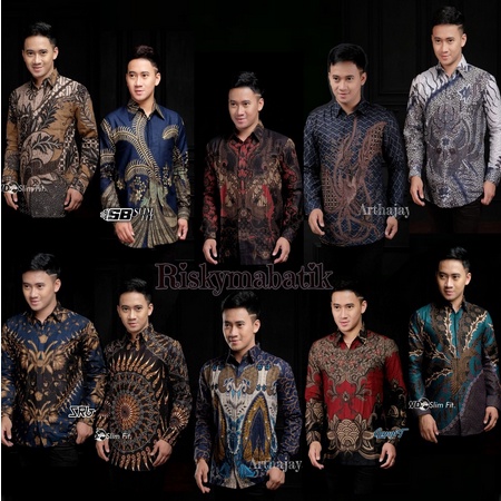 KEMEJA BATIK KANTOR M L XL XXL / kemeja batik pria lengan panjang  HEM BATIK PEKALONGAN TERMURAH