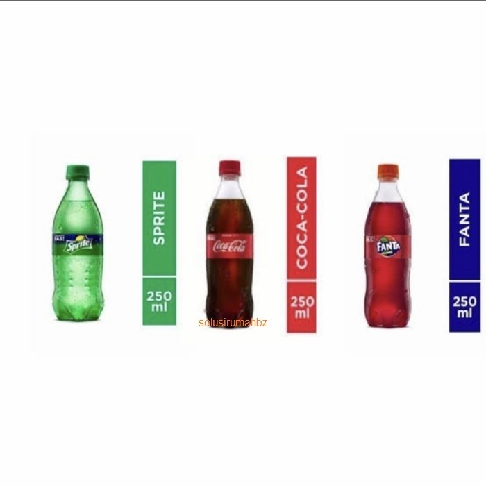 

minuman soda 250ml 250 sprite coca cola fanta random atau ketik