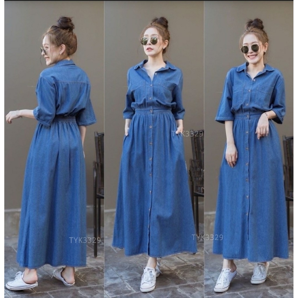 [VLFK] Maxi Terbaru Wanita / Maxi Katun Polos / Hijab Maxi / Pakaian Wanita Gamis