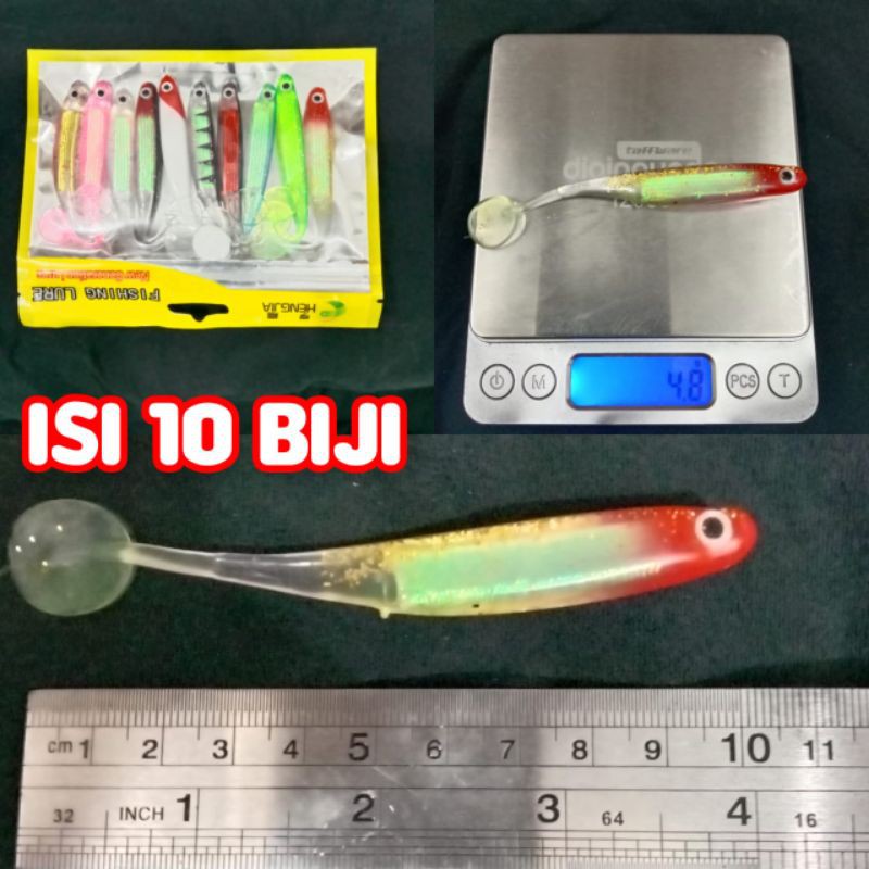 SoftLure Umpan Silicon Isi 10 biji