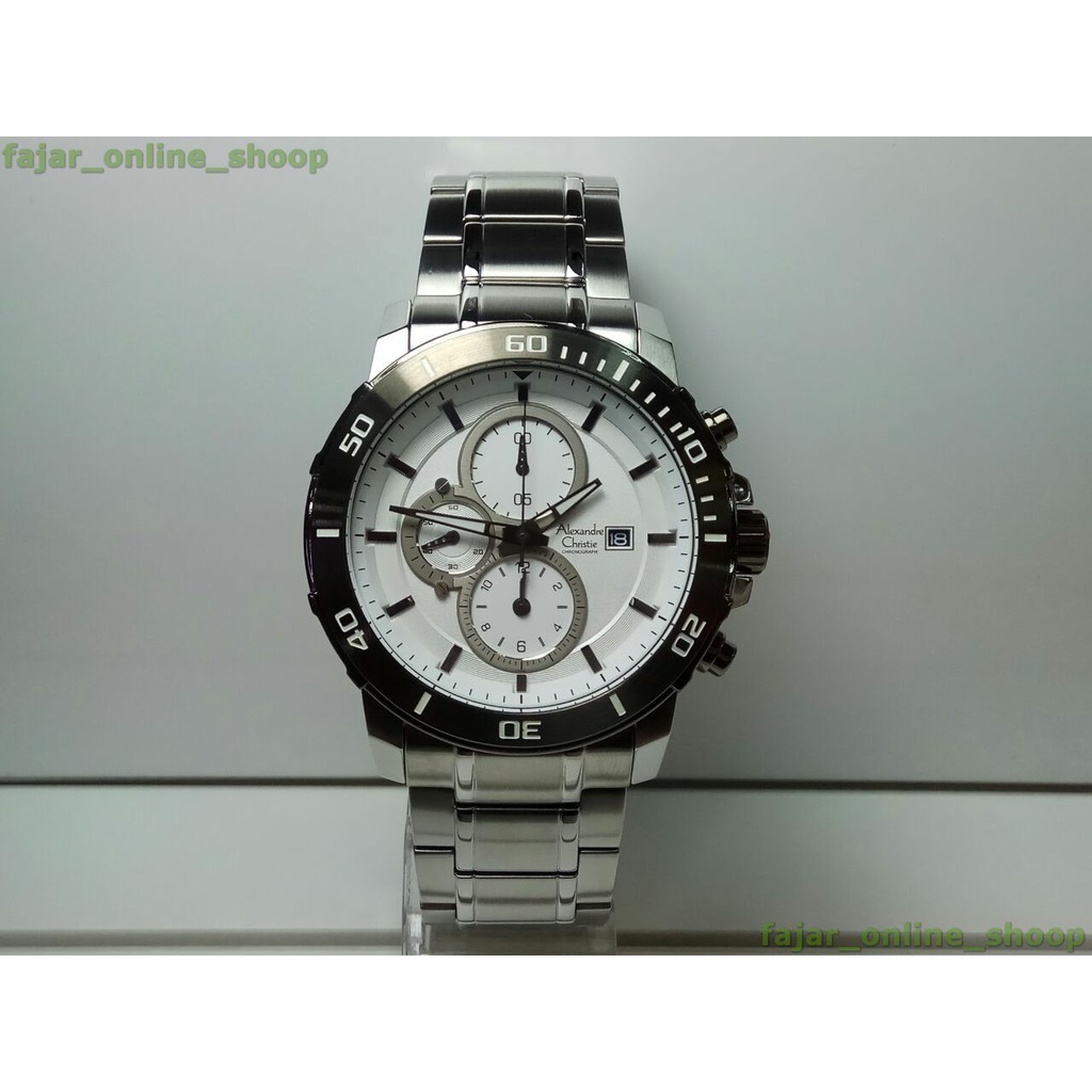 Jam Alexandre Christie AC 6473 MC Silver White Original