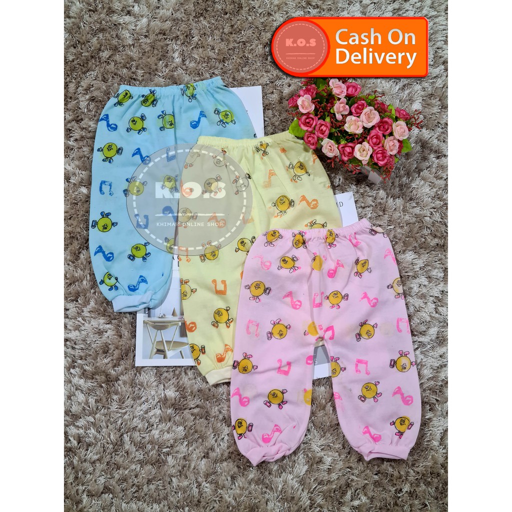 CELANA PANJANG BAYI SABLON WARNA