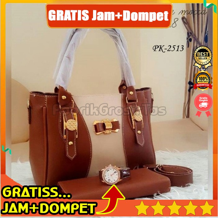 Lagi Laris Tas Ransel Wanita Sophie Martin Paris Geeta T3955B7 Kulit Coklat Kerja Bagus