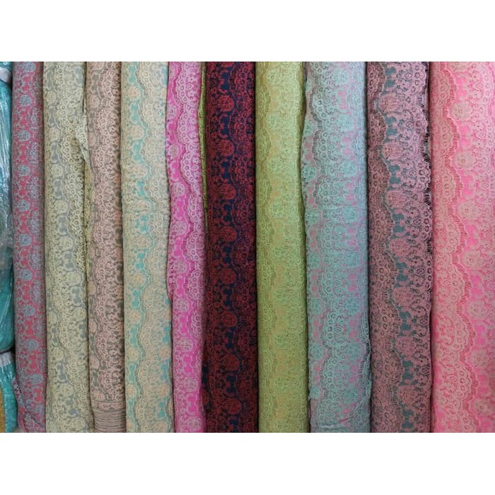 Kain-Bahan Brukat/Brokat Renda Lace