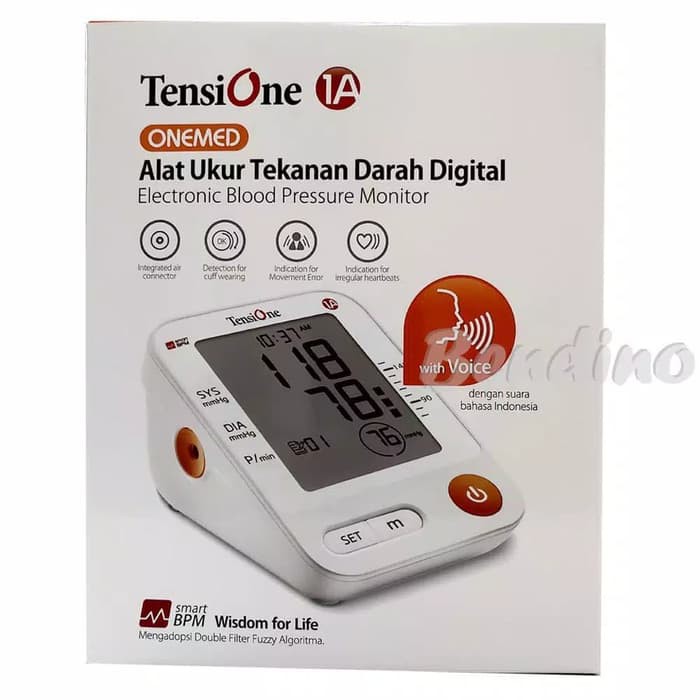 Tensi One alat pengukur tekanan darah digital + suara
