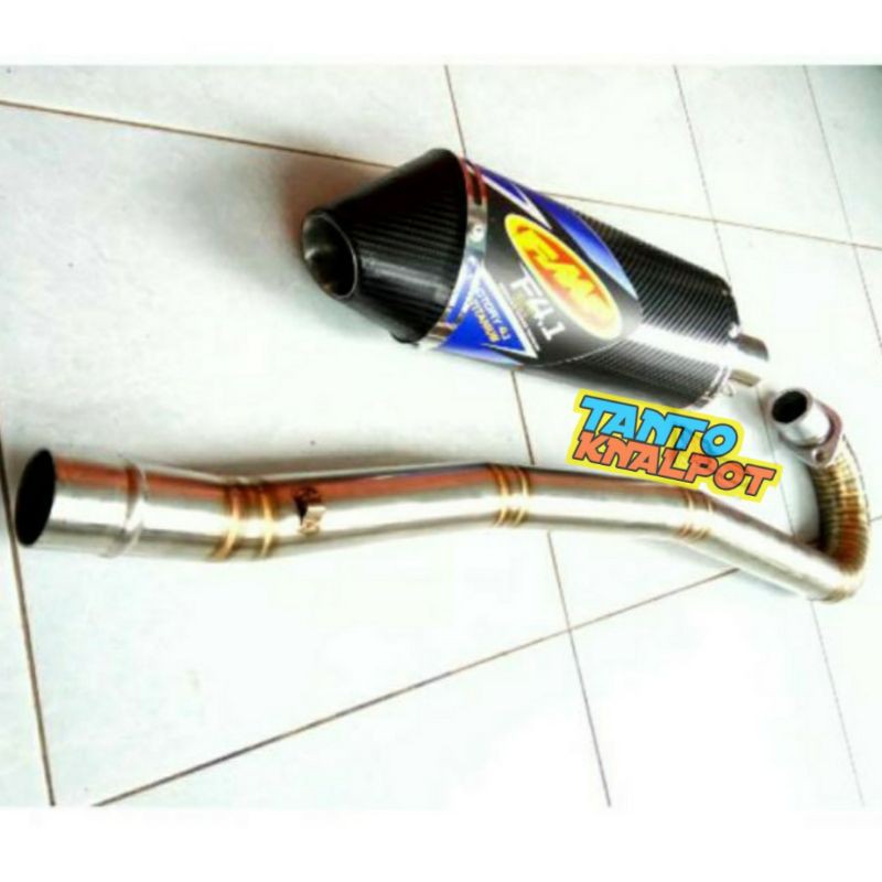 KNALPOT RACING VIAR 200 VIAR CROSS x 250 SE FMF 4.1 CARBON FULL STAINLESS