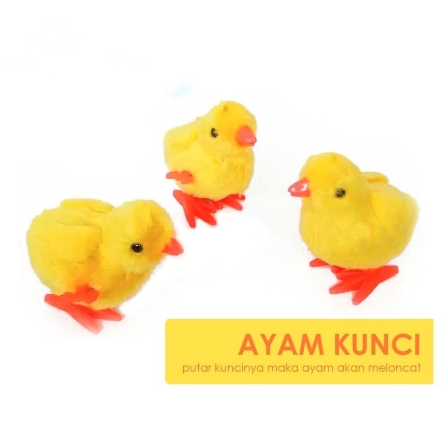 M176 Mainan Anak Ayam Patok | Anak Ayam Kunci Lompat Jumping Chicken