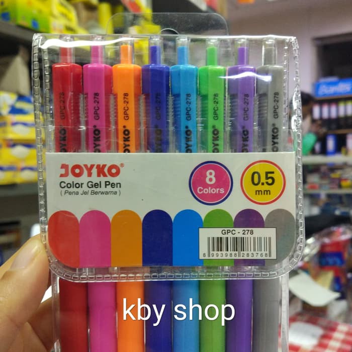 

PEN GEL PULPEN WARNA WARNI CETEK CETEK 8 WARNA TUTUP VELCO