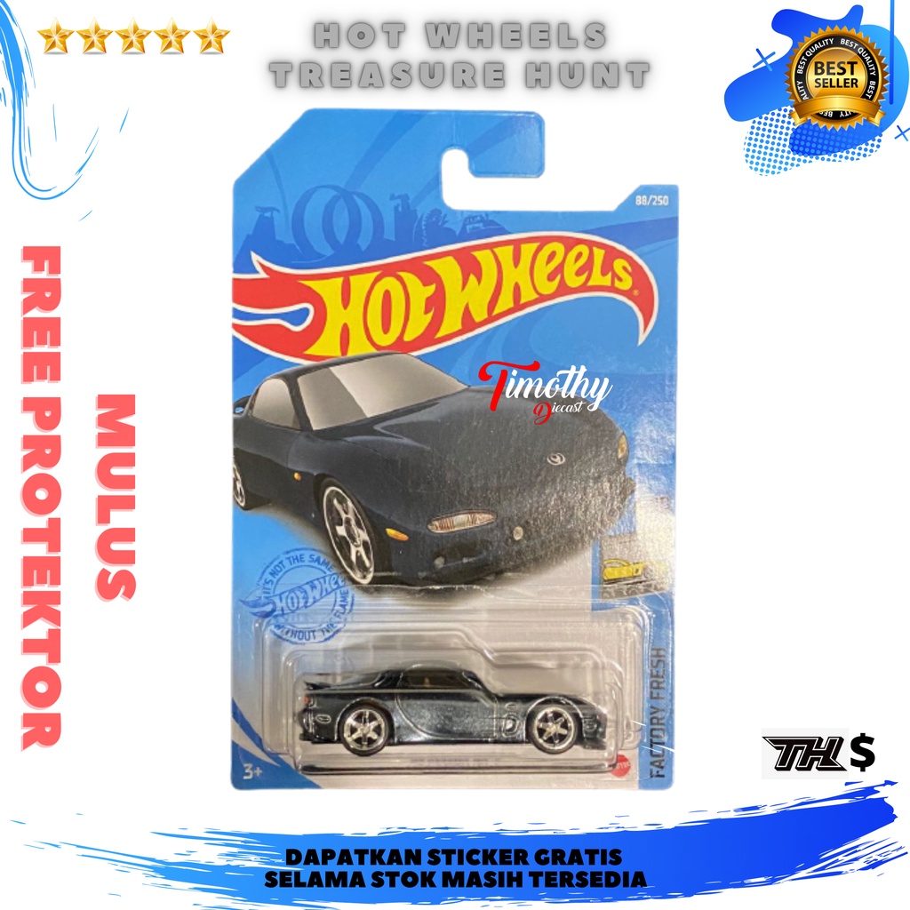 HOT WHEELS TREASURE HUNTS SUPER THS 95 MAZDA RX 7 BAN KARET