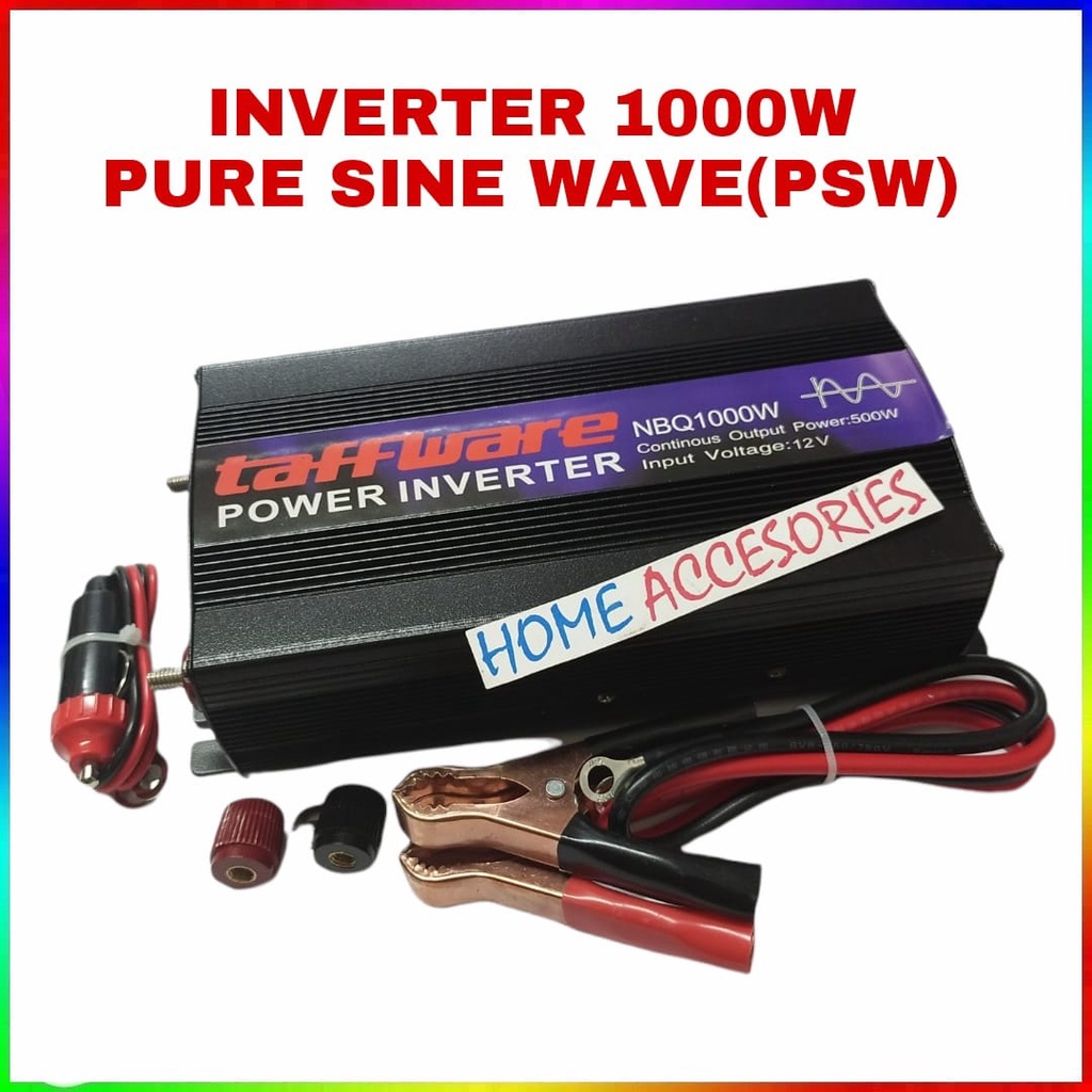 Power Inverter Pure Sine Wave PSW DC 12V to AC 220V 1000W Aki / Mobil/Inverter DC To AC PSW 1000W