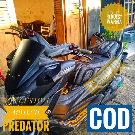 Cover Kulit Jok Motor Nmax 2015 2022 Custom Predator Pnp Anti Rembes