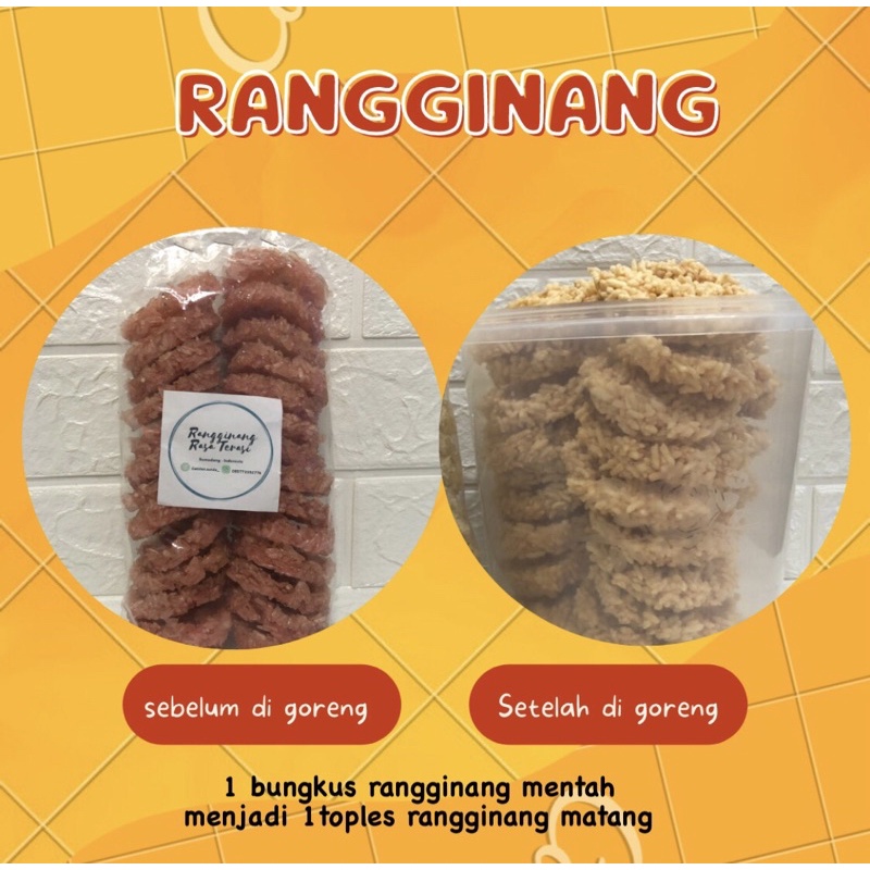 

RENGGINANG MENTAH RASA TERASI isi 22pcs / Rangginang 100%ketan asli