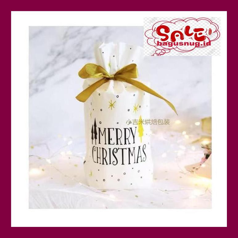 

Perlengkapan Natal -Ty- Christmas Goodie Bag Kemasan Cookies Natal Putih Hadiah Souvernir 790Natt