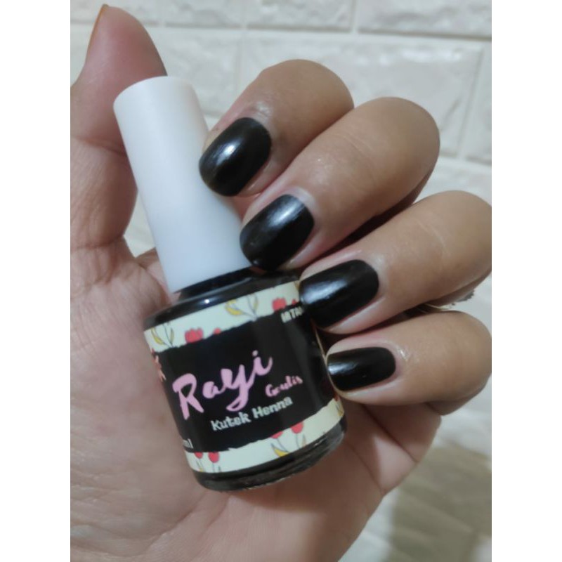 [10 ml] Kutek Henna dan Cat Kuku Halal Alami | Nail Henna yang bisa untuk Wudhu Rayi Geulis Henna