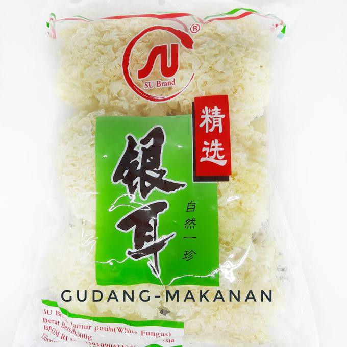 

TERMURAH SU Brand Jamur Putih White Fungus - 500gr - Standard Kode 355