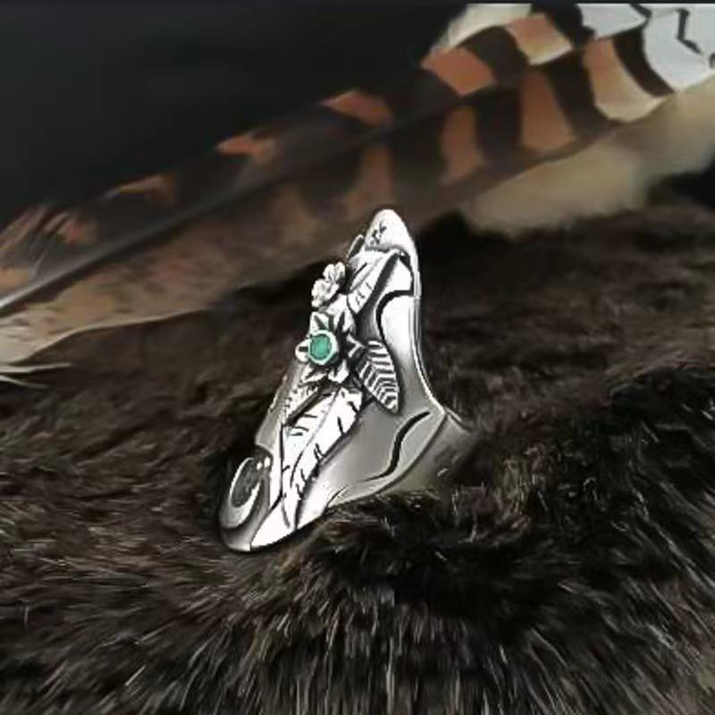 Cincin Motif Tengkorak Gaya Retro Untuk Wanita