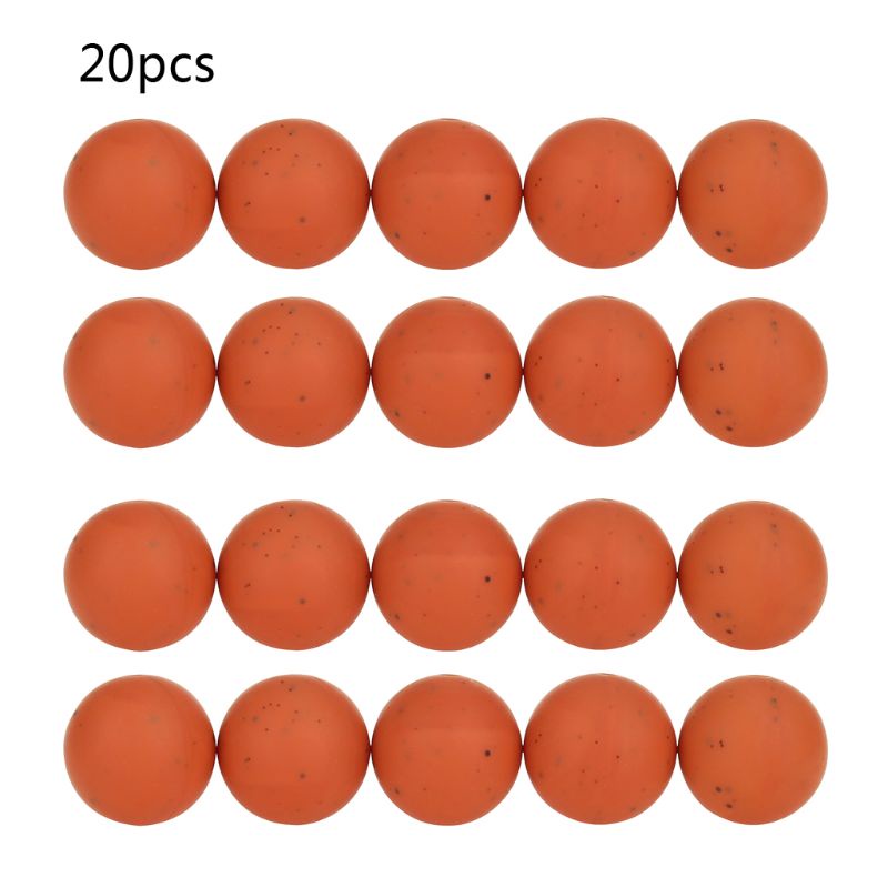 Mary 20pcs / lot Manik-Manik Silikon Bulat Diameter 15mm Untuk Teether Bayi DIY