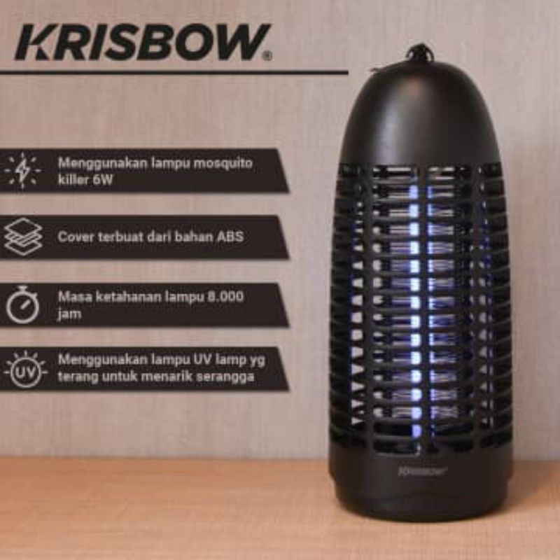 Mosquito killer Krisbow Perangkap Nyamuk lampu nyamuk 6w Js30
