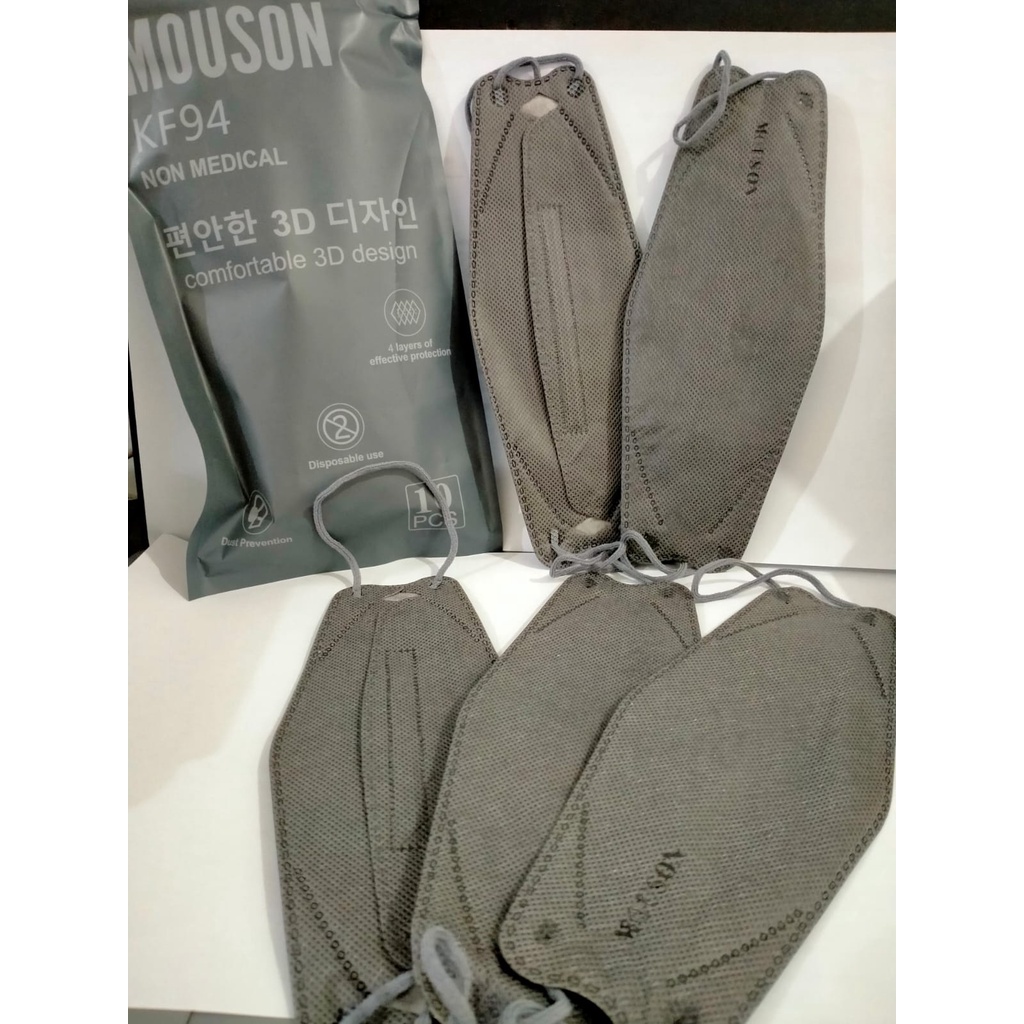 Masker KF94 4 Ply Mouson Warna Warni 1 Pack Isi 10 Pcs