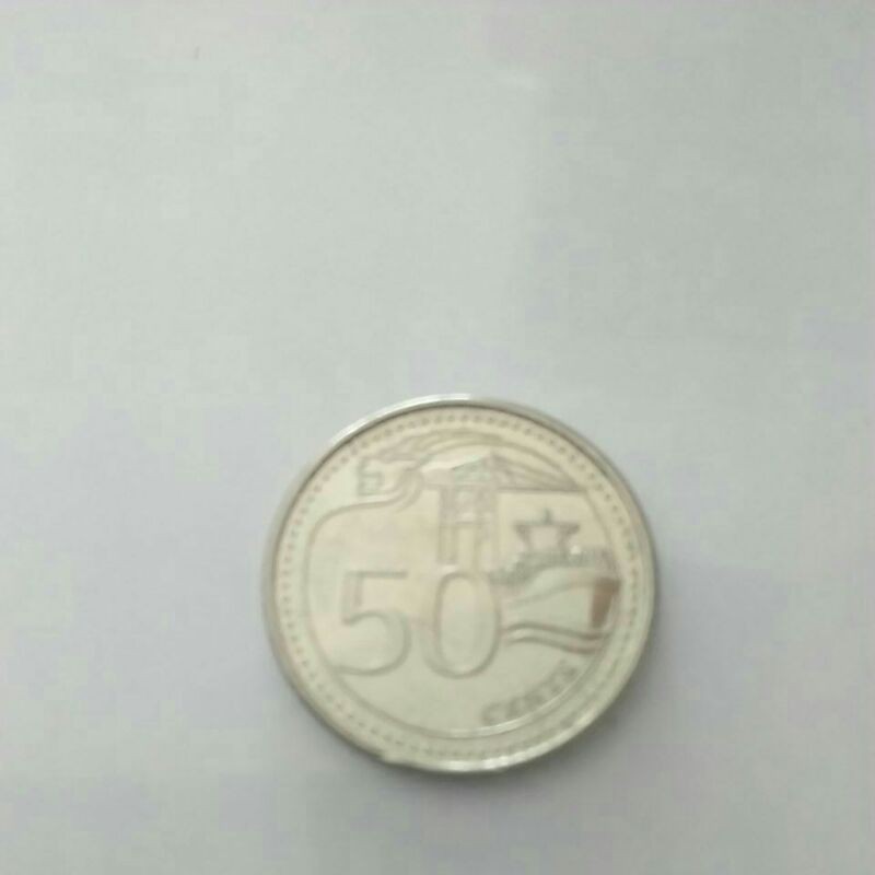 Uang koin singapura 50 sen