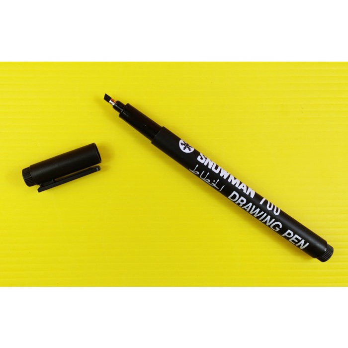 

Pendrawing- Drawing Pen Snowman 700 Calligraphy Black / Hitam 3.0 -Drawing-Pen.