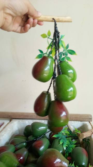 Hiasan Dinding Buah Kayu / Buah Imitasi Kayu / Hiasan Buah Palsu