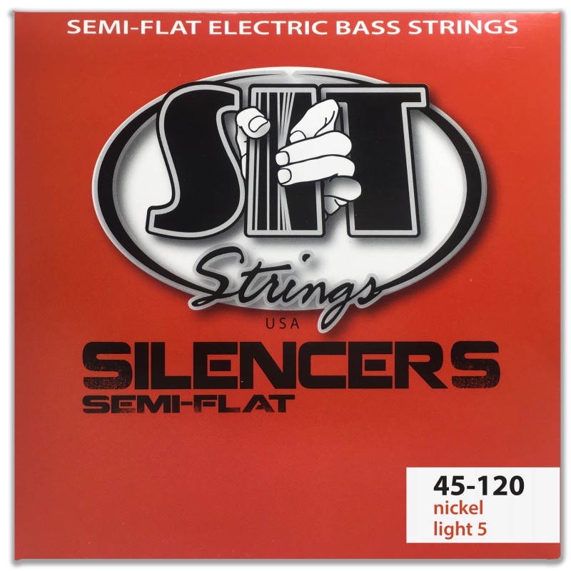 SIT NRL545120L 5-STRING LIGHT SILENCER NICKEL SEMI-FLAT BASS