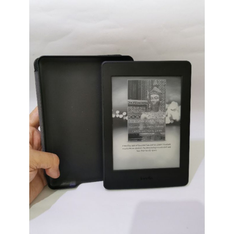 Amazon Kindle Paperwhite 7th Generation Bekas Mulus Bonus Leather Case