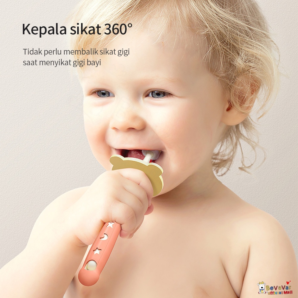 BEVAVAR Sikat Gigi Anak Bayi Bahan Lembut Kids Toothbrush