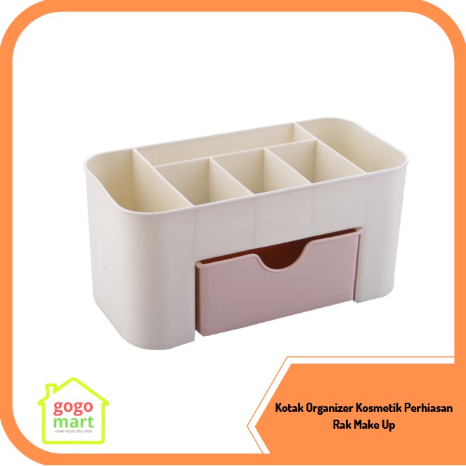 【GOGOMART】Kotak Organizer Kosmetik Perhiasan Rak Make Up