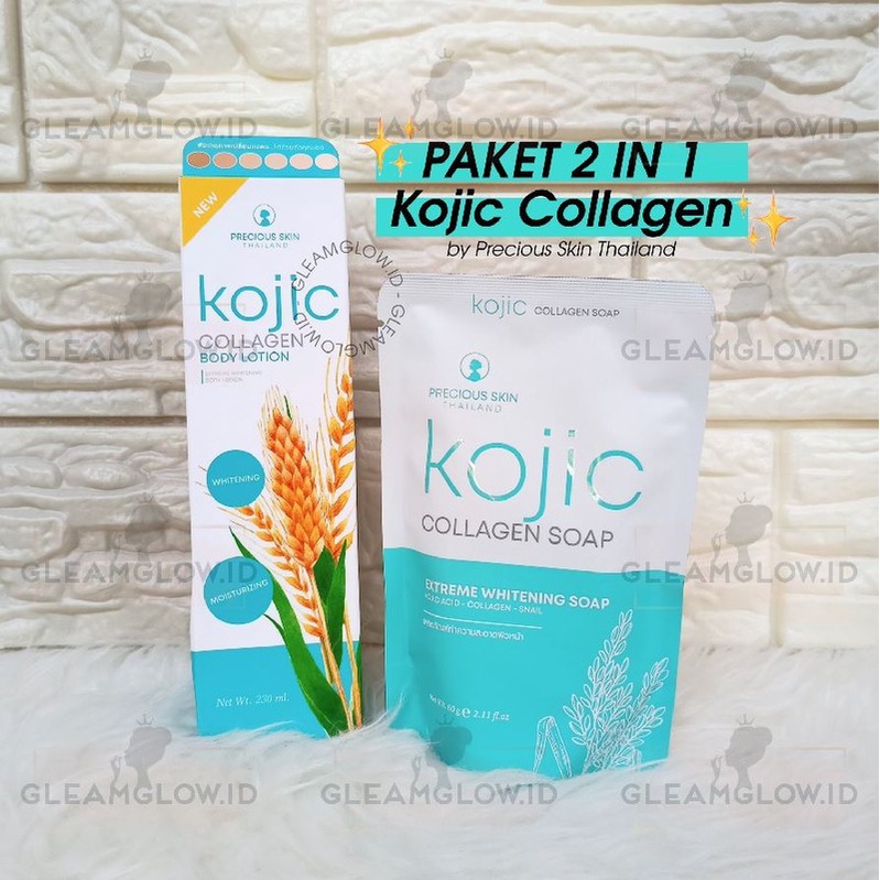 Paket KOJIC 2 in 1 [ LOTION + SABUN ] Precious skin Alpha Arbutin