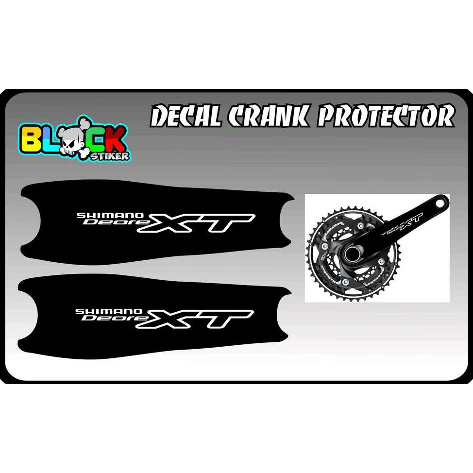 decal sticker crank protector shimano deore xt