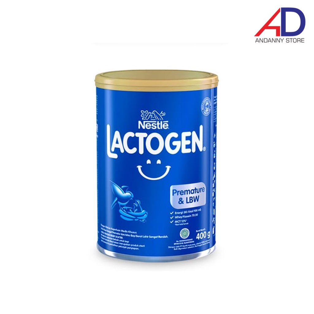 NESTLE LACTOGEN PREMATURE & LBW (0-6 BULAN) 400GR / SUSU BAYI PREMATUR BBLR