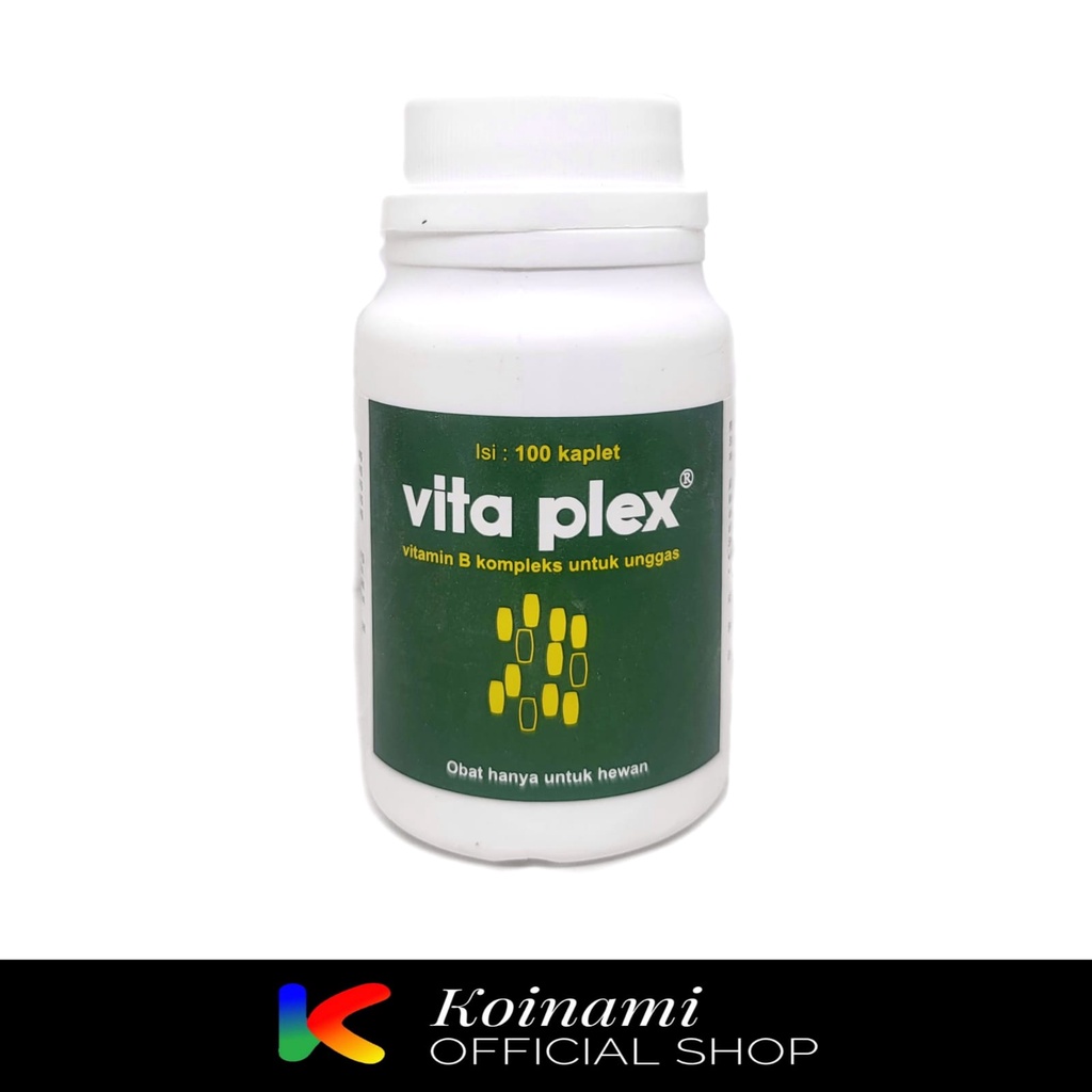 Vita Plex 100 Kaplet / Vitamin B kompleks Unggas / vitamin ayam bebek / Medion